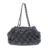 CHANEL Quilted CC SHW Chain Shoulder Bag Calfskin Leather Black v4