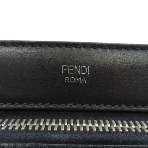 FENDI SHW Dotcom 2way Shoulder Bag 8BN293 Calfskin Leather Black