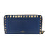 Valentino GHW Wallet Calfskin Leather Blue