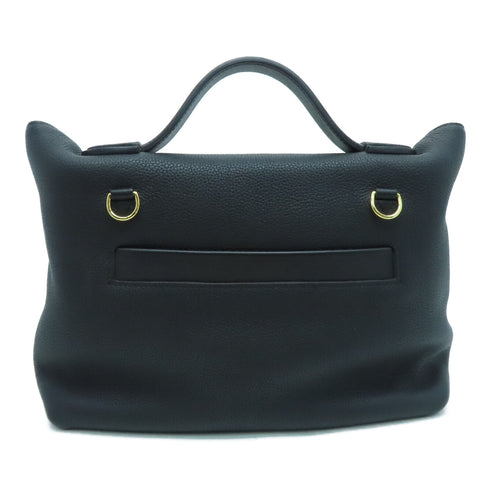 Hermes GHW 24/24 29cm Shoulder Handbag Noir 7093 TEST