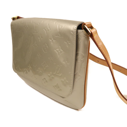 LOUIS VUITTON LV GHW Thompson Street Shoulder Bag Monogram Vernis M91123 Silver