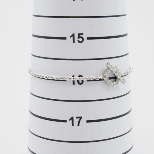 HERMES 0.55ct Finesse Diamond Bracelet 18K White Gold