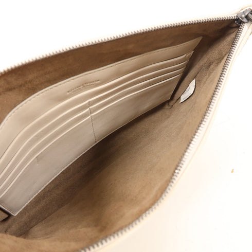 BOTTEGA VENETA BV Chain Shoulder Bag Lambskin Leather White