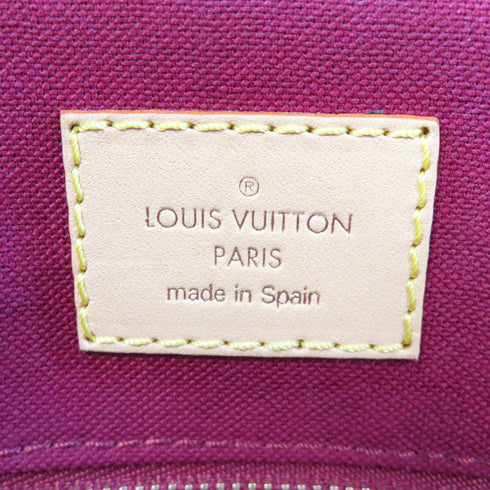 LOUIS VUITTON LV GHW Petit Palais 2 Way Shoulder Handbag Monogram Brown