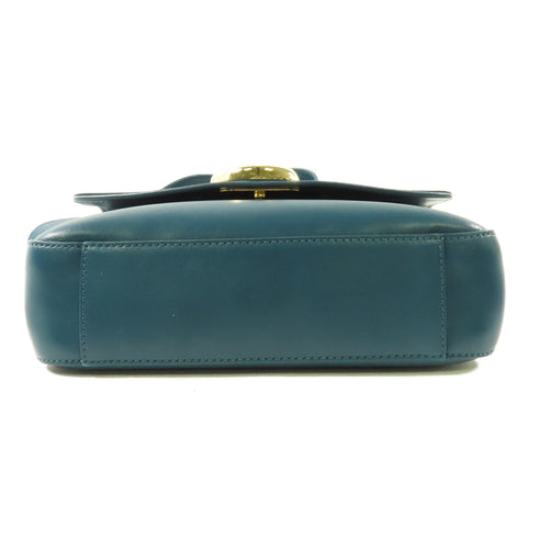 CHLOÉ GHW 2 Way Shoulder Bag C1PWL1 Calfskin Leather Green