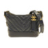 CHANEL Herringbone CC Gabrielle Small Chain Shoulder Bag Lambskin Navy