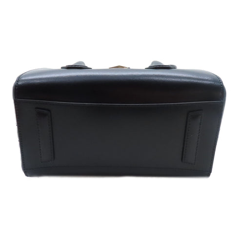 GIVENCHY SHW Antigona Lock 2 Way Shoulder Handbag Calfskin Leather Black