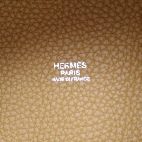 HERMES Picotin Lock Casaque Hand Bag Clemence Pink/Brown