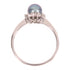 Jewelry Pearl Ring 2.3g 18K White Gold US#7.25