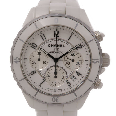 CHANEL CC J12 H1007 Automatic Watch Ceramic/Stainless Steel White