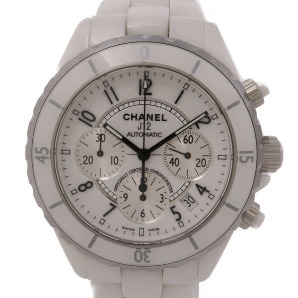 CHANEL CC J12 H1007 Automatic Watch Ceramic/Stainless Steel White