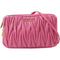Miu Miu GHW Shoulder Bag Crossbody Lambskin Leather Pink