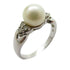 JEWELRY Pearl Ring 18K White Gold US#6.5