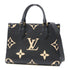 LOUIS VUITTON LV On The Go PM 2 Way Bag M45659 Monogram Empreinte Black/Beige v1
