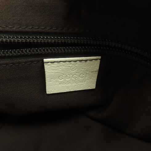 GUCCI SHW Shoulder Bag Canvas 146236 Brown/Ivory White