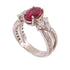 FINE JEWELRY 1.961ct Ruby 0.7ct Diamond Ring PT900 Platinum US#6.25