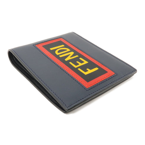 FENDI Vocabulary Wallet 7M0169.60E179 Calfskin Leather Blue