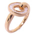 Fine Jewelry 0.44ct Diamond Ring US#7 18K Pink Gold