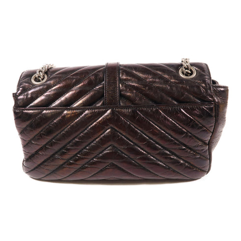 SAINT LAURENT YSL SHW Chain Shoulder Bag Calfskin Leather