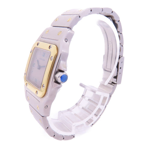 CARTIER Santos Galbee 24mm Quartz Watch #W20012C4 Stainless Steel Grey