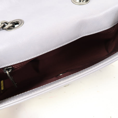 CHANEL CC SHW Chain Shoulder Bag Calfskin Leather Grey v1