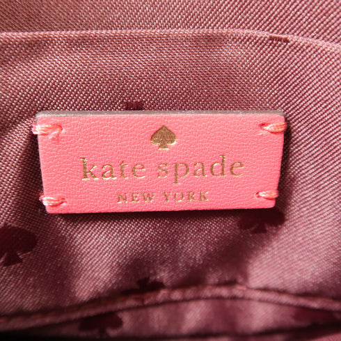Kate Spade GHW Shoulder Bag Calfskin Leather Pink