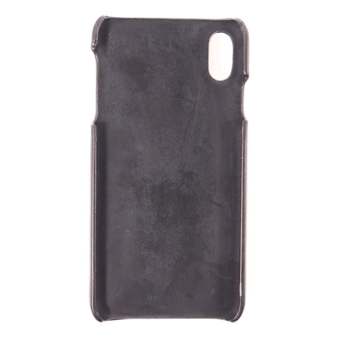 Christian Dior CD GHW iphone 10 Case Leather Canvas Black Blue