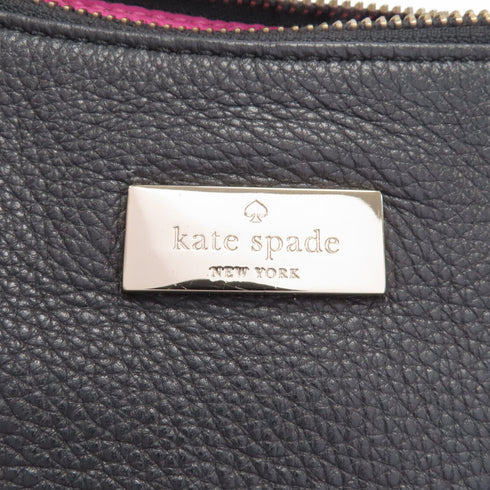 Kate Spade GHW Hand Bag Calfskin Leather Black