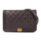CHANEL CC GHW Wallet On Chain Shoulder Bag Lambskin Leather Purple