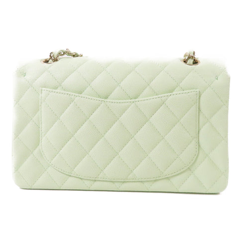 CHANEL CC GHW Classic 23 Chain Shoulder Bag Calfskin Leather Mint Green