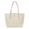 COACH GHW Shoulder Bag Calfskin Leather White