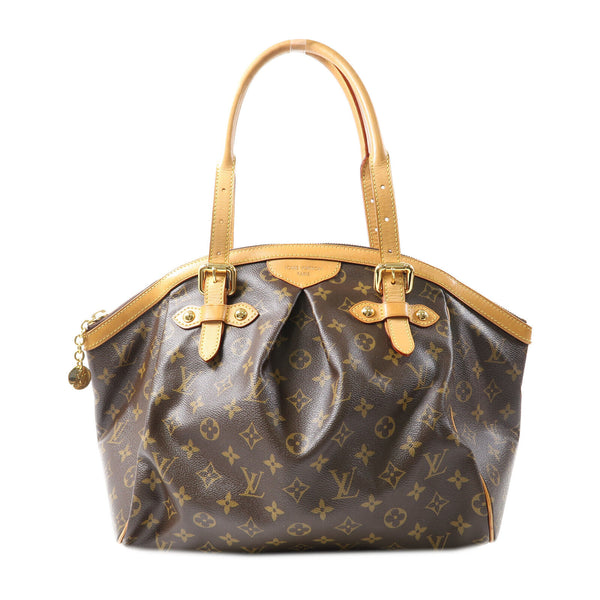 LOUIS VUITTON LV GHW Tivoli GM Shoulder Bag M40144 Monogram Brown v13