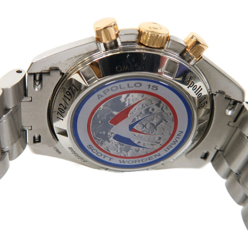 OMEGA Speedmaster Manual Watch 3366.51 (Year 2007) 18K Yellow Gold Steel Black