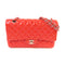 CHANEL Quilted CC SHW Classic 25 Chain Shoulder Bag Patent Leather Red Pink