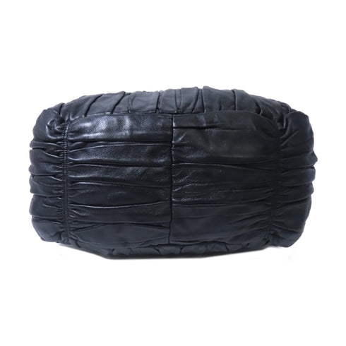 PRADA GHW Gaufre Tote Bag BN1336 Nappa Leather Black