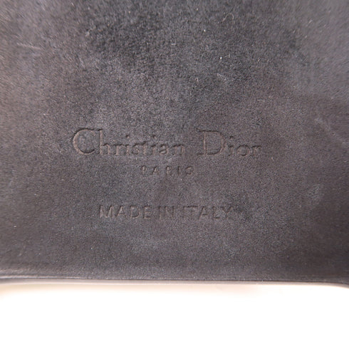 Christian Dior CD GHW iphone 10 Case Leather Canvas Black Blue
