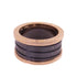 BVLGARI B-Zero 1 4Band Ring #59 US#8.25 Ceramic 18K Rose Gold