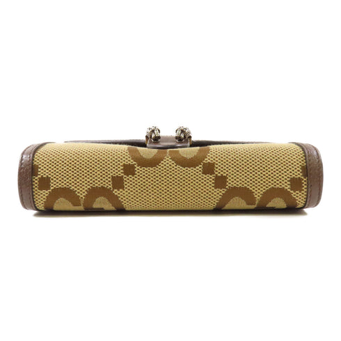 GUCCI GG Love Parade Chain Shoulder Bag 401231 Canvas Brown