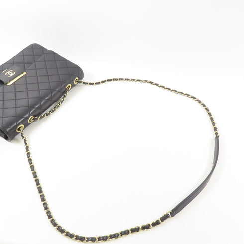CHANEL CC Chain Shoulder Bag Calfskin Leather