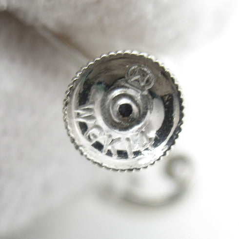 MIKIMOTO Pearl Earrings 14K White Gold