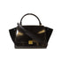 CELINE GHW Trapeze 2 Way Shoulder Bag Patent Leather Black