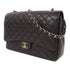 CHANEL CC SHW Maxi Classic Chain Shoulder Bag Calfskin Leather Black