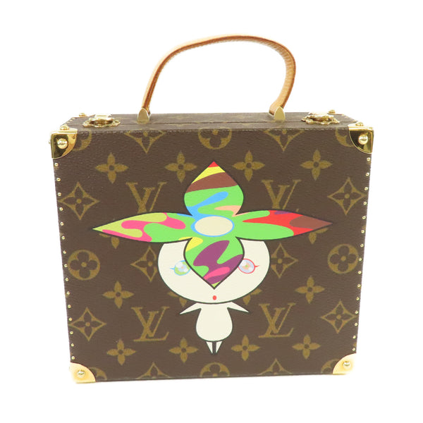 LOUIS VUITTON LV GHW Flower Hatman Murakami Takashi Jewelry Box Monogram Brown
