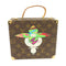 LOUIS VUITTON LV GHW Flower Hatman Murakami Takashi Jewelry Box Monogram Brown