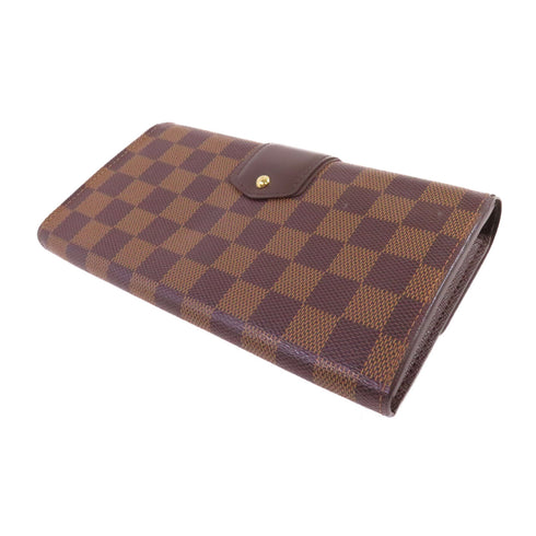 LOUIS VUITTON LV GHW Sistina Wallet Long Wallet N61747 Damier Ebene Brown