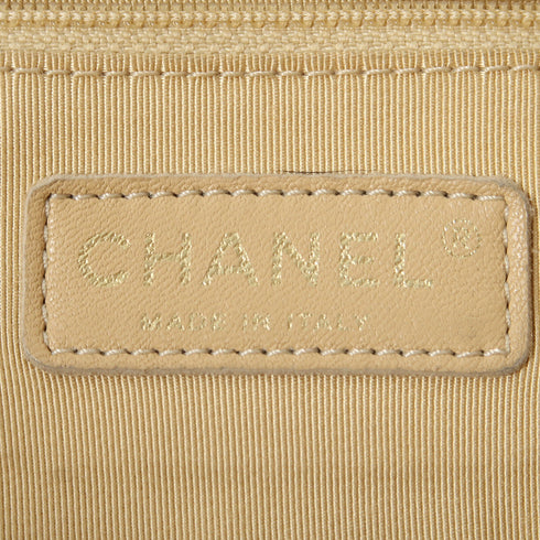 CHANEL Quilted CC GHW Shoulder Bag Calfskin Leather Pink