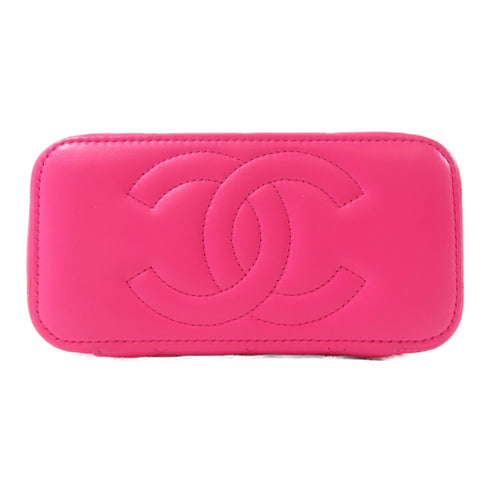 CHANEL Quilted CC SHW Clutch With Chain 2way Chain Shoulder AP3747 Lambskin Pink