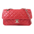 CHANEL CC SHW Chain Shoulder Bag Calfskin Leather Red v2