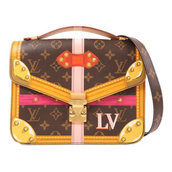 LOUIS VUITTON LV Summer Trunk Pochette Metis 2 Way Bag M43628 Monogram Brown