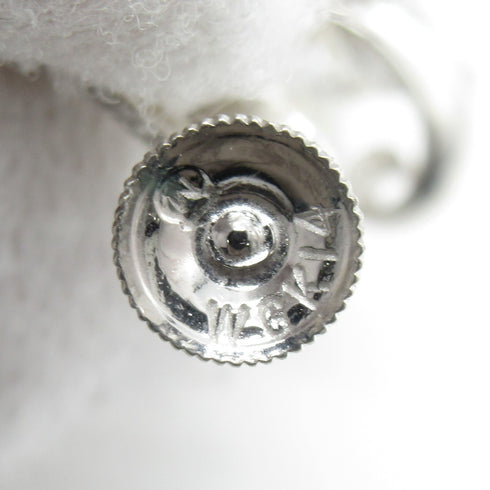 MIKIMOTO Pearl Earrings 14K White Gold